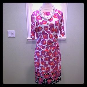 Ann Taylor Multi Colored Career Dress